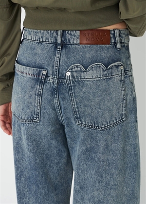 Scallop edge buks Denim Blue Stella Nova 